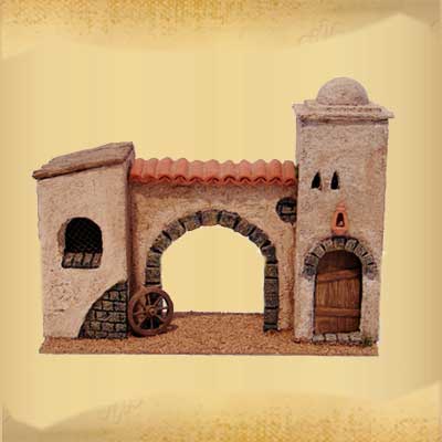 Casa con Portada, Arco y Rueda