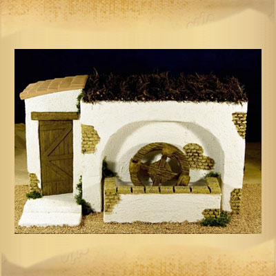 Noria en Casa con Puerta.