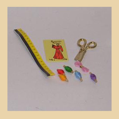 Conjunto de Costura, Metro, Tijeras, Ovillos