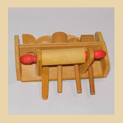 Estantería 6 Útiles de Cocina en Madera