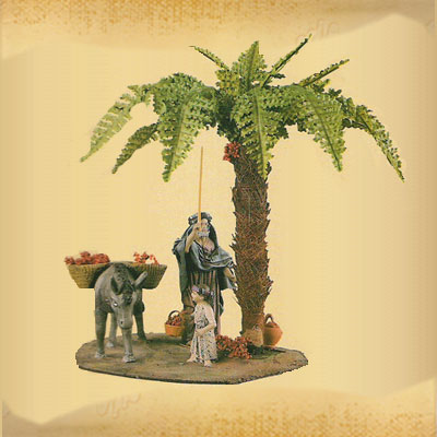 Grupo Burra con Palmera. LIENZADO