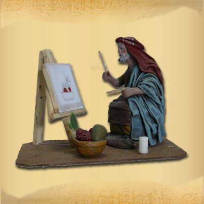 Pastor Pintando Cuadros<br>(con movimiento)