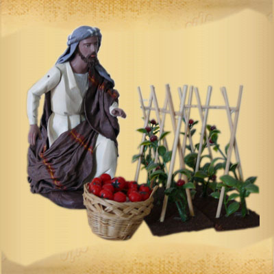 Pastor con Plantas de Tomate (con movimiento)