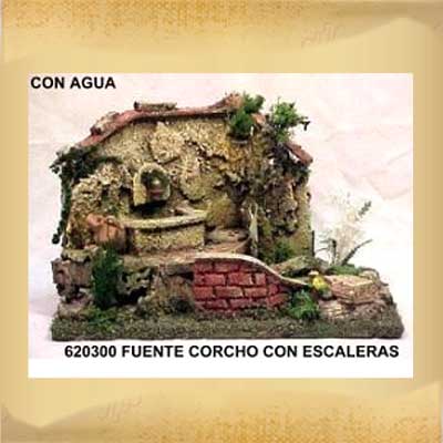 Fuente de Corcho con Escaleras
