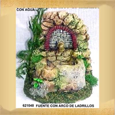 Fuente con Arco de Ladrillos