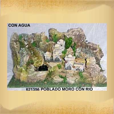 Poblado Moro con Rio