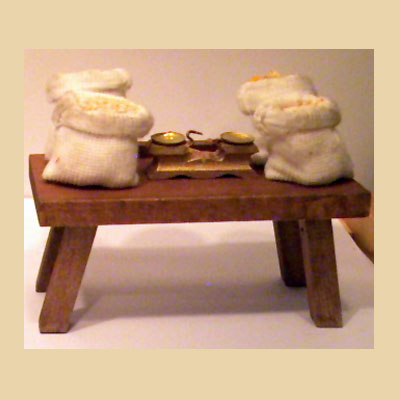 Mesa Sacos Legumbres