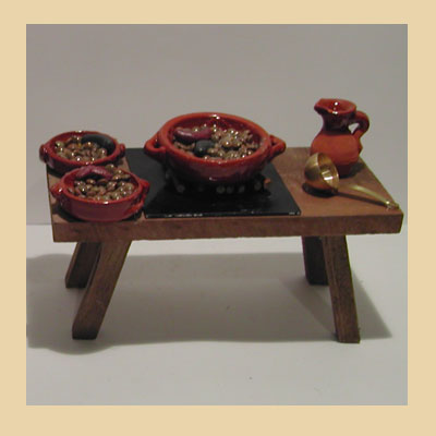 Mesa Cocinando Lentejas