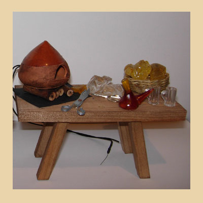 Mesa Vidriera con Horno de Luz.