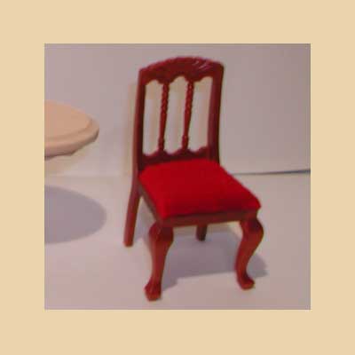Silla Asiento Tapizado Rojo
