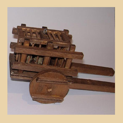 Carro madera con Jaulas