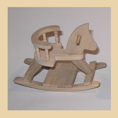 Balancin Caballo en Madera Grande.
