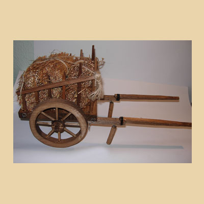 Carro de Madera Grande<br>(para figuras de 17 - 21 cm)