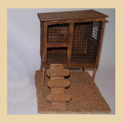 Corral Grande Madera con Escalera de Peldaños