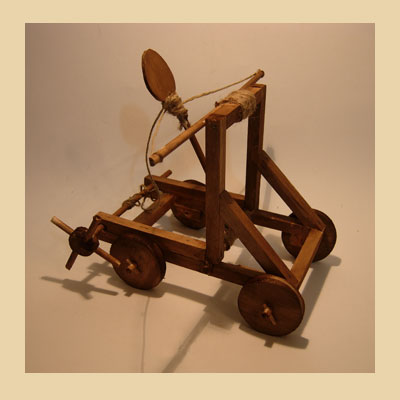 Catapulta para Castillo en Madera
