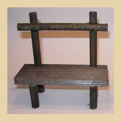 Mesa en Madera con Travesaño Redondo