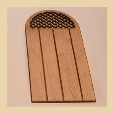 Puerta de Madera Medio Circular