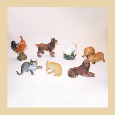 Set de 7 Animales en Resina