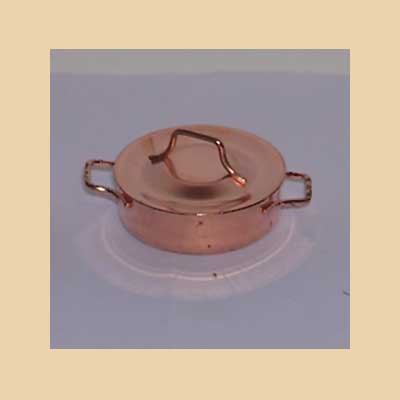 Cazuela Baja Cobre con Tapa