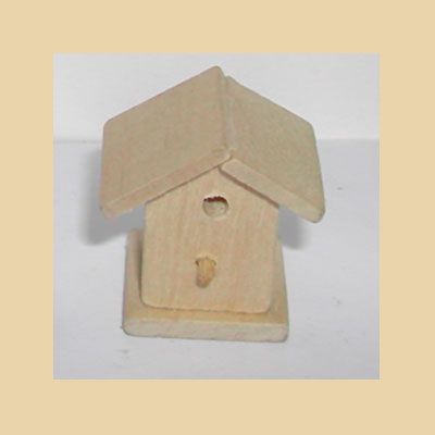 Casita Pájaro Madera Mini