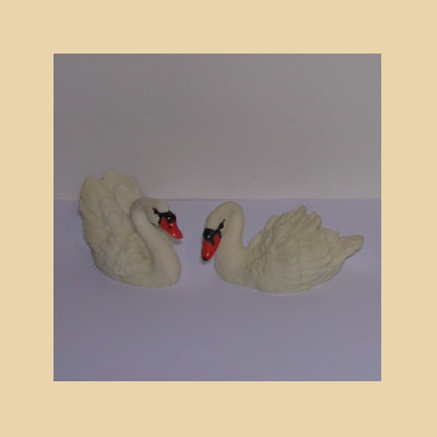 Cisne Blaco Resina Pequeño (caja 6 uds)