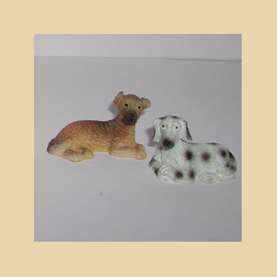 Perros Tumbados Resina (6 modelos)