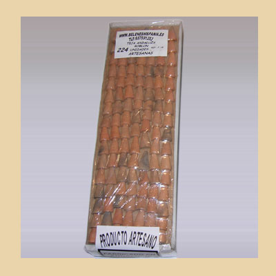 Caja de 224 Tejas roblón de Barro Rusticas