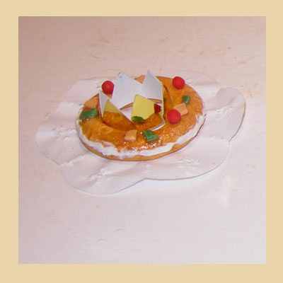 Roscón de Reyes con Corona de Papel