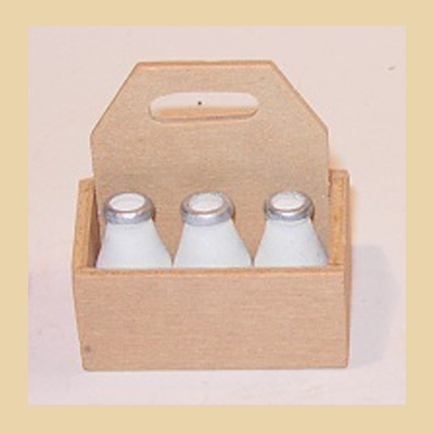 Caja Madera 6 Botellas de Leche