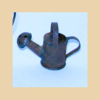 Regadera Pequeña Oxidado Envejecido