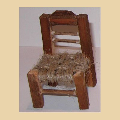 Silla Madera Asiento Cuerda.