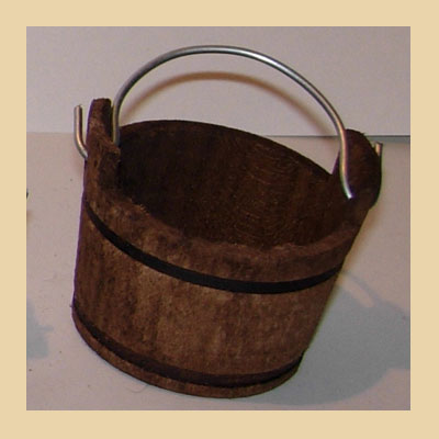 Barreño Madera una Asa.