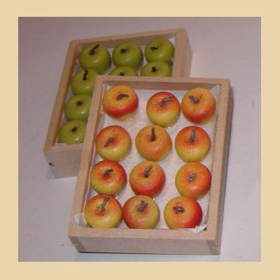 Caja Frutas Manzana. (6 colores)