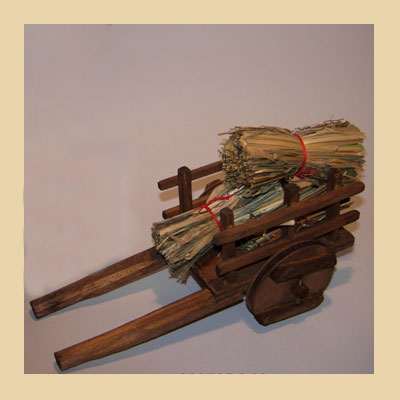 Carro Madera con Paja