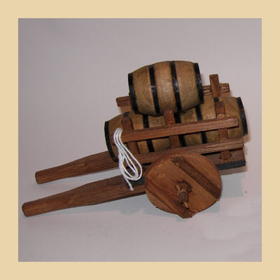 Carro Madera con Toneles