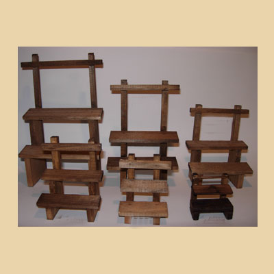 Mesa Madera con Estantes