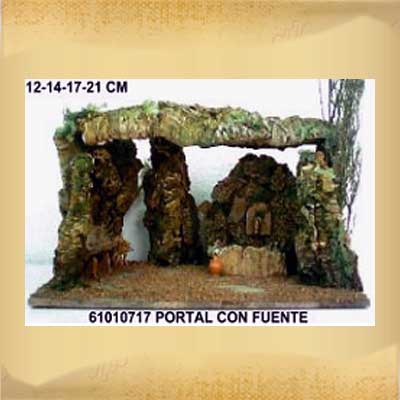 Portal Corcho con Fuente