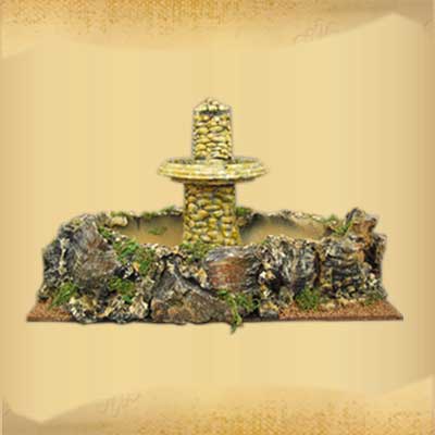 Fuente Circular con Monolito 2 Chorros