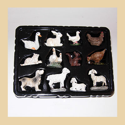 Conjunto de 12 Animales en Resina