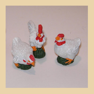 Gallinas Blancas Resina.