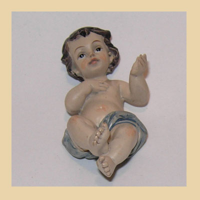 Niño Jesus Resina Brazo en el Pecho