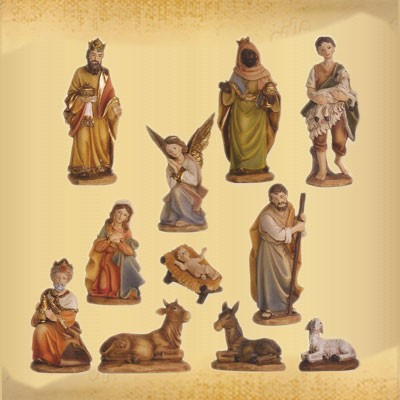 Nacimiento 11 Figuras en Resina