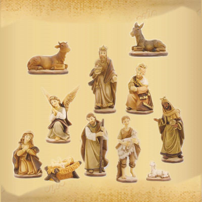 Nacimiento 11 Figuras en Resina