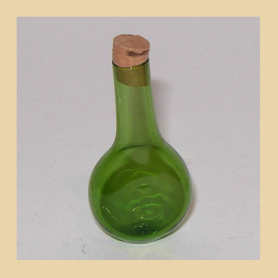 Botella de Cristal Verde.