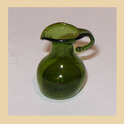 Jarra de Cristal Color Verde