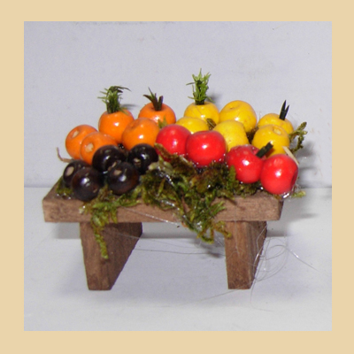 Mesa Supermini Plana Fruta Manzanas y Naranjas