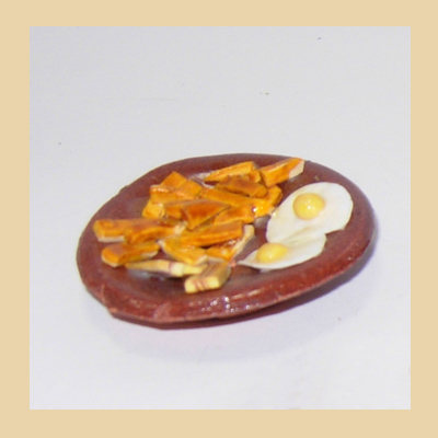 Plato Patatas y Huevos Fritos